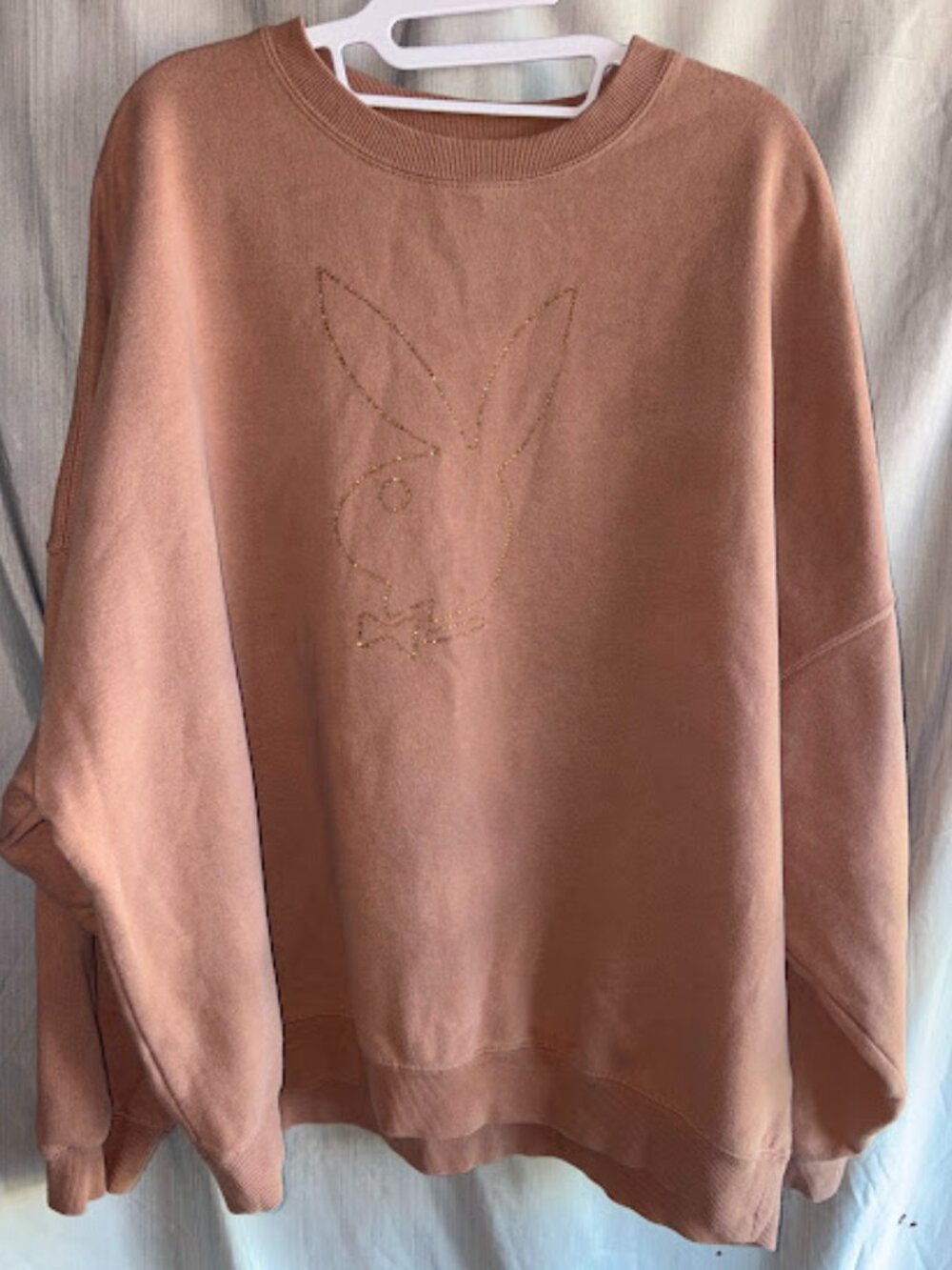 Playboy x PacSun Collaboration - Oversized Rhinestone Bunny Logo Crewneck